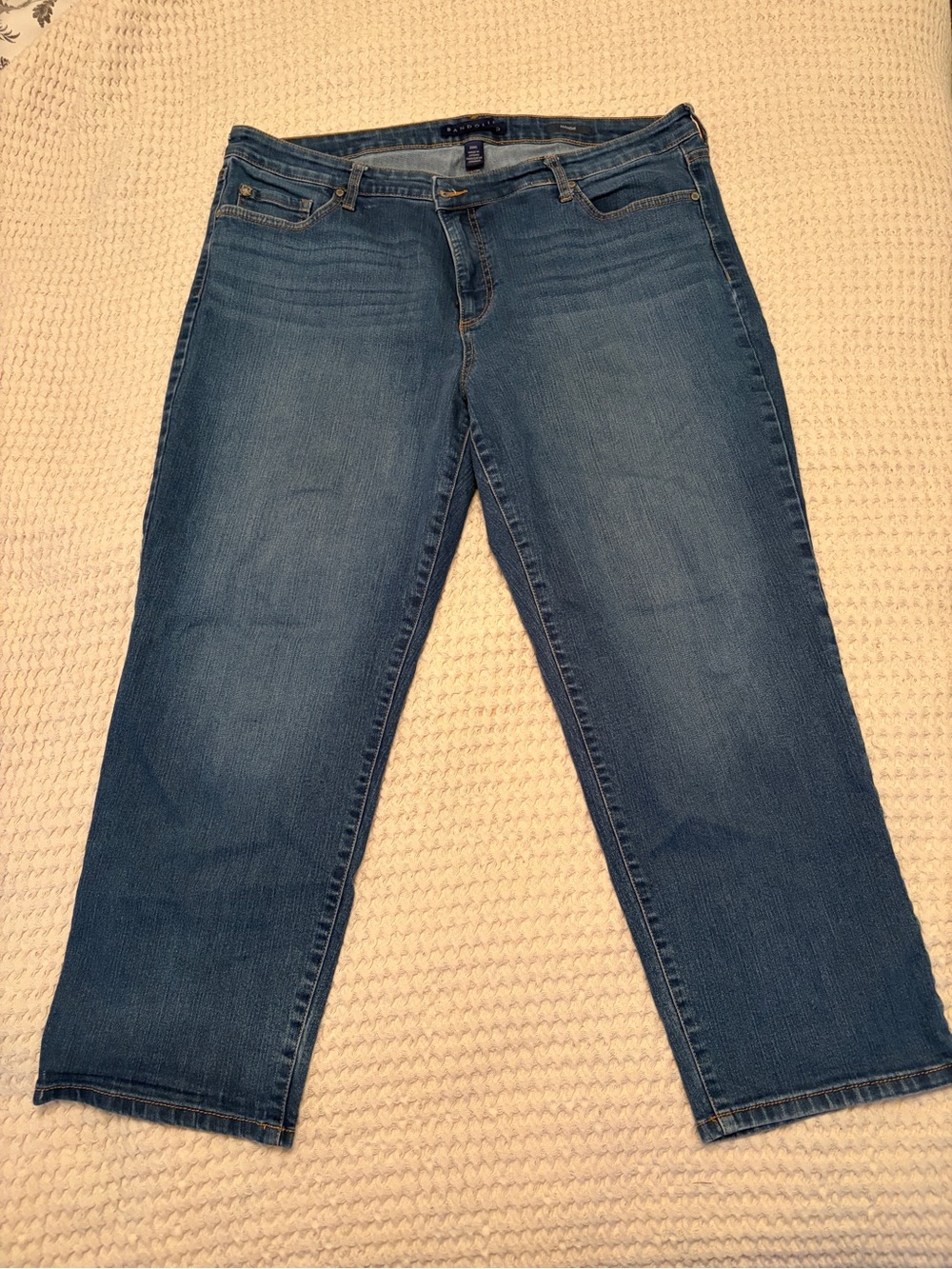 Bandolino Mandie Women's Blue Straight-Leg Jeans size 20w